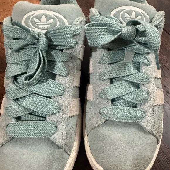 Adidas Pastel Blue Suede Campus Sneakers Size 8.5 - Picture 6 of 15